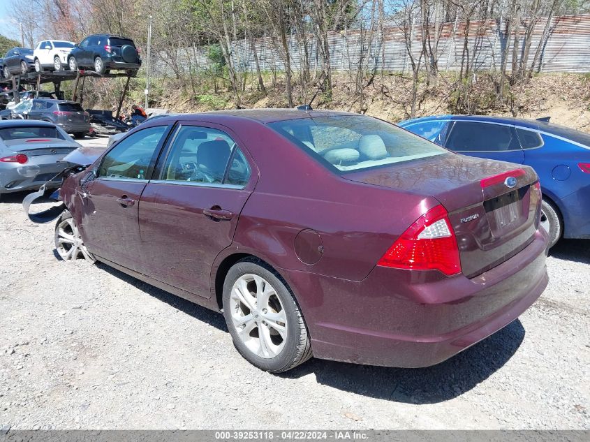 2012 Ford Fusion Se VIN: 3FAHP0HA2CR255934 Lot: 39253118