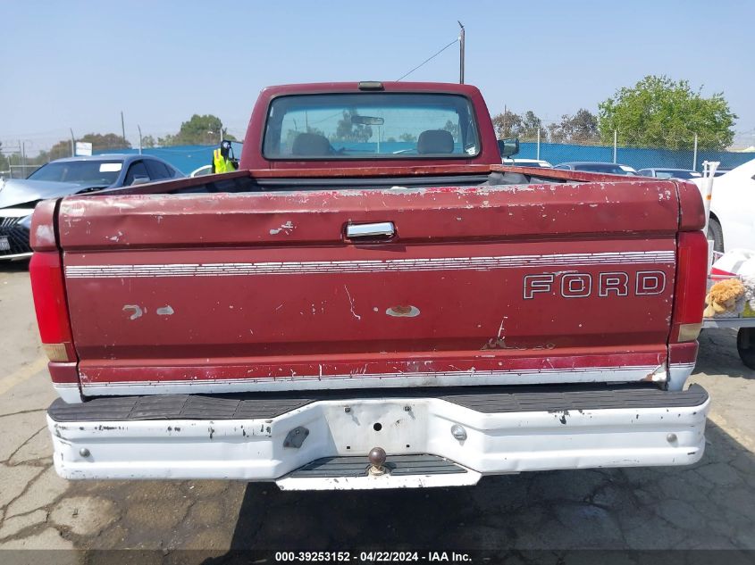 1992 Ford F250 VIN: 1FTEF25N6NPA52123 Lot: 39253152