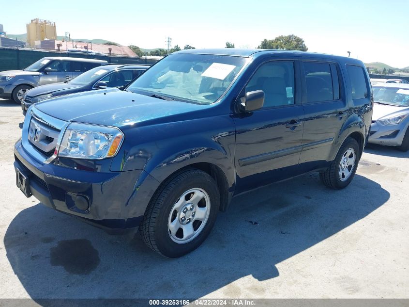 2011 Honda Pilot Lx VIN: 5FNYF4H29BB037003 Lot: 39253186