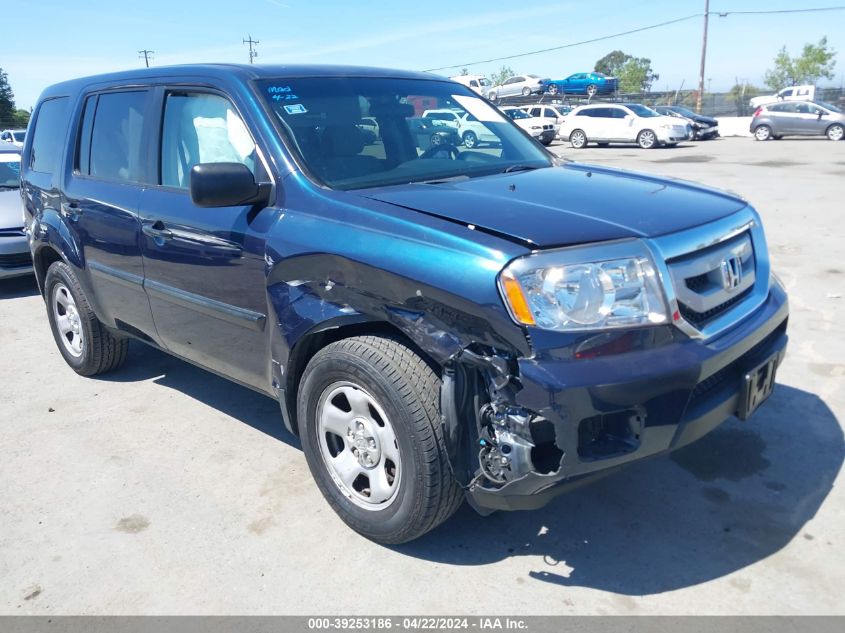 2011 Honda Pilot Lx VIN: 5FNYF4H29BB037003 Lot: 39253186