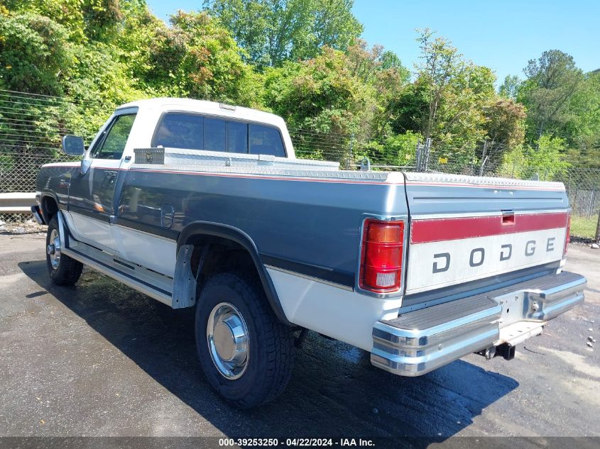 1992 Dodge W-Series W200/W250 VIN: 1B7KM26C9NS589894 Lot: 39253250