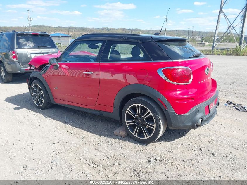 2014 Mini Paceman Cooper S VIN: WMWSS7C5XEWN70530 Lot: 39253267