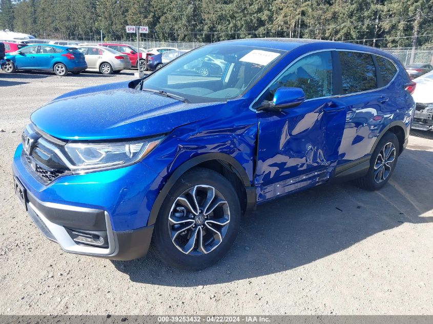 2021 Honda Cr-V Awd Ex VIN: 7FARW2H51ME019797 Lot: 39253432