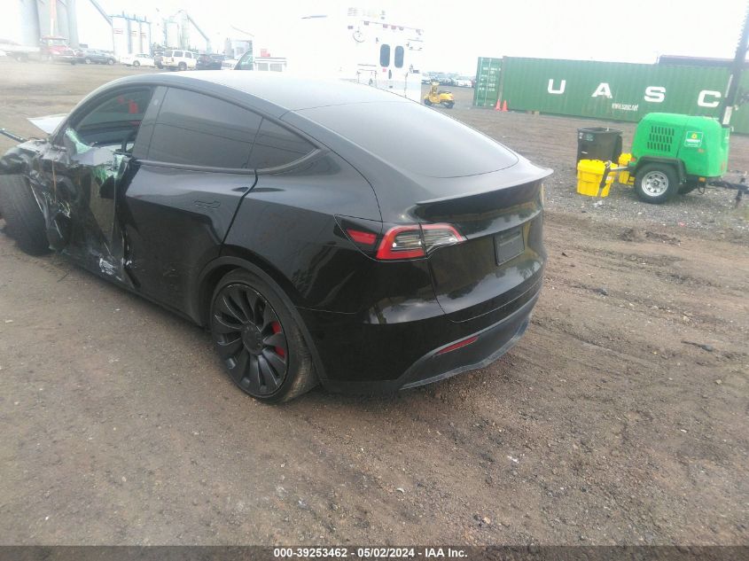 2022 Tesla Model Y Performance Dual Motor All-Wheel Drive VIN: 7SAYGDEF6NF530388 Lot: 39253462