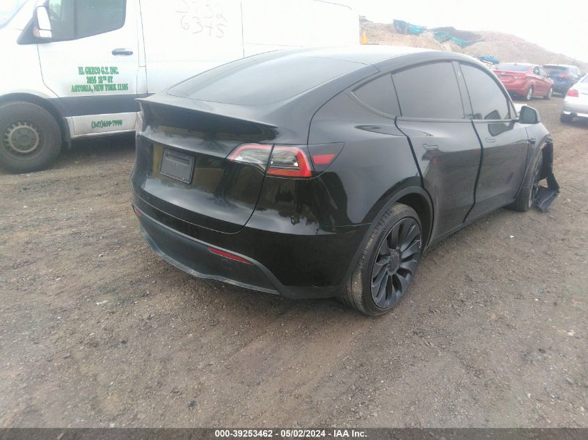 2022 Tesla Model Y Performance Dual Motor All-Wheel Drive VIN: 7SAYGDEF6NF530388 Lot: 39253462