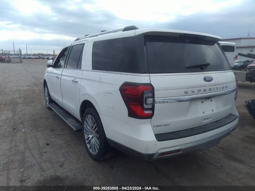 2022 Ford Expedition Limited Max VIN: 1FMJK2AT1NEA03000 Lot: 39253505