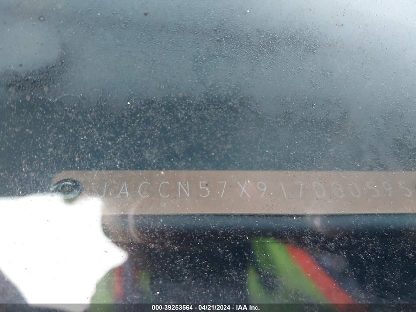 2001 ISUZU VEHICROSS VIN: JACCN57X917D00595