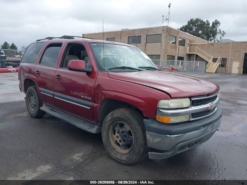 2001 Chevrolet Tahoe Lt VIN: 1GNEK13T81J284170 Lot: 39253602