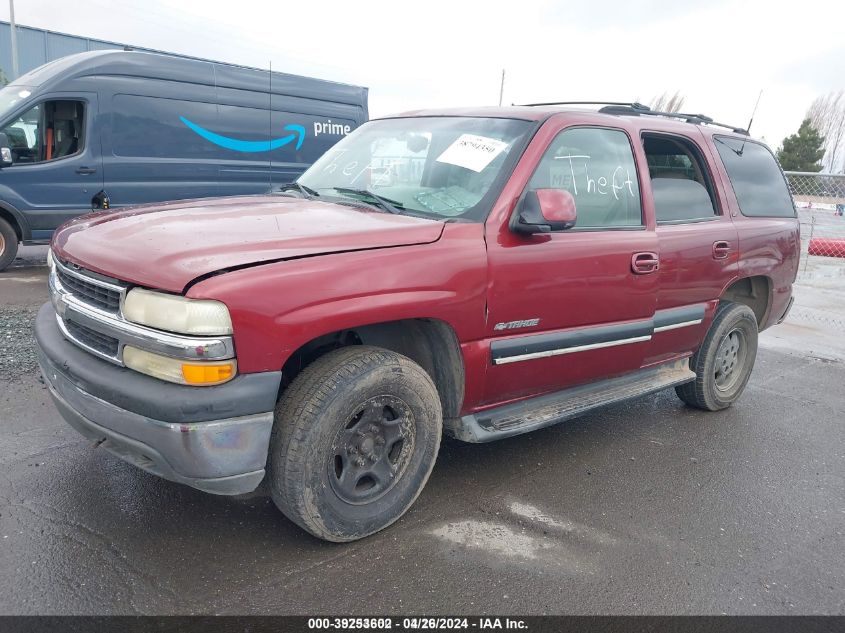 2001 Chevrolet Tahoe Lt VIN: 1GNEK13T81J284170 Lot: 39253602