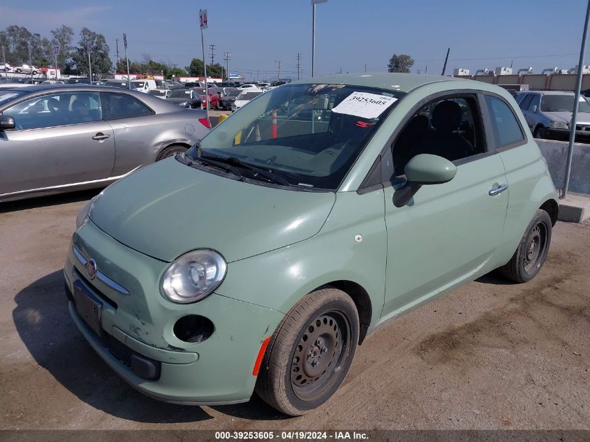 2013 Fiat 500 Pop VIN: 3C3CFFAR0DT698361 Lot: 39253605