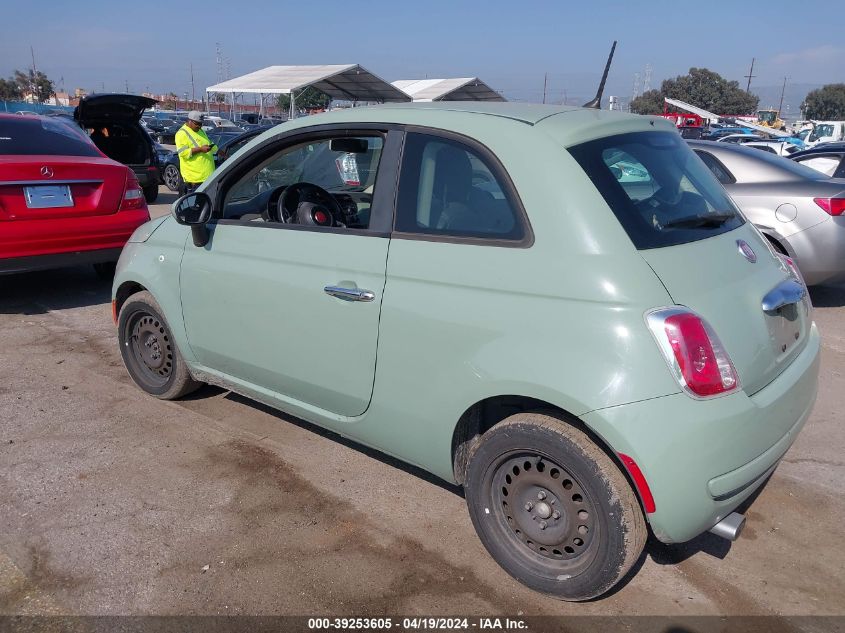 2013 Fiat 500 Pop VIN: 3C3CFFAR0DT698361 Lot: 39253605