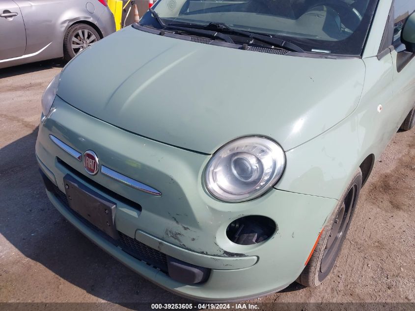 2013 Fiat 500 Pop VIN: 3C3CFFAR0DT698361 Lot: 39253605