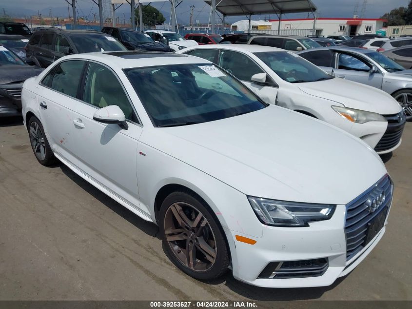 2018 AUDI A4 2.0T TECH ULTRA PREMIUM/2.0T ULTRA PREMIUM - WAULMAF4XJN007766