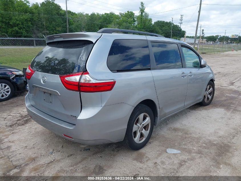 2015 Toyota Sienna Le 8 Passenger VIN: 5TDKK3DC4FS583008 Lot: 39179252