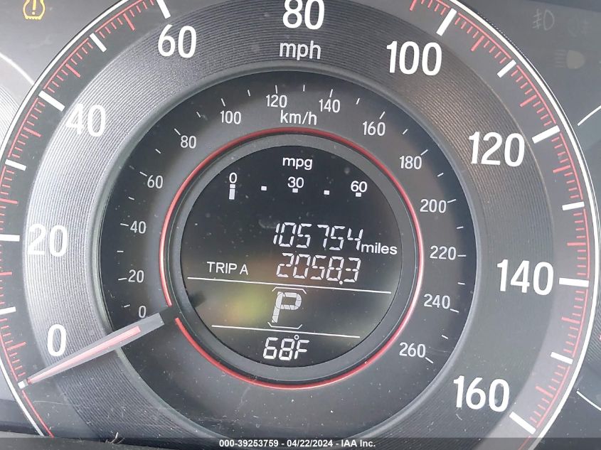 2016 HONDA ACCORD EX - 1HGCT1B74GA010184