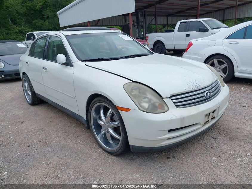 2004 Infiniti G35 VIN: JNKCV51E44M109824 Lot: 39253796