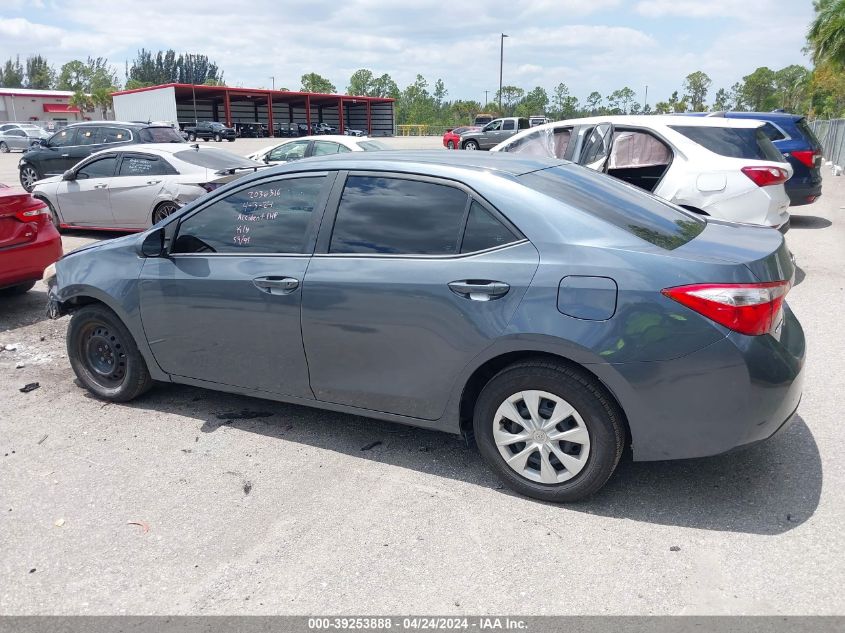 2015 Toyota Corolla L VIN: 2T1BURHE3FC240286 Lot: 39253888