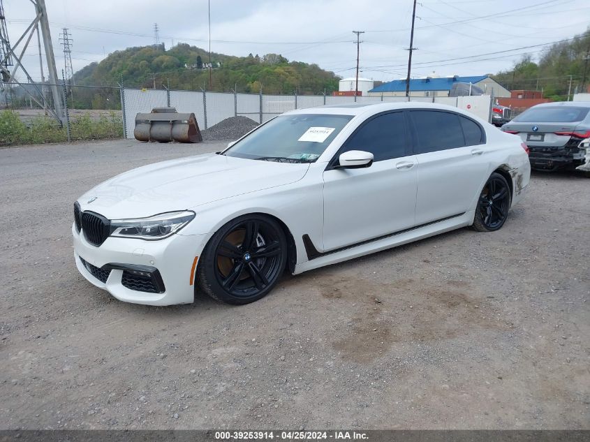 2016 BMW 750I xDrive VIN: WBA7F2C58GG416084 Lot: 39253914