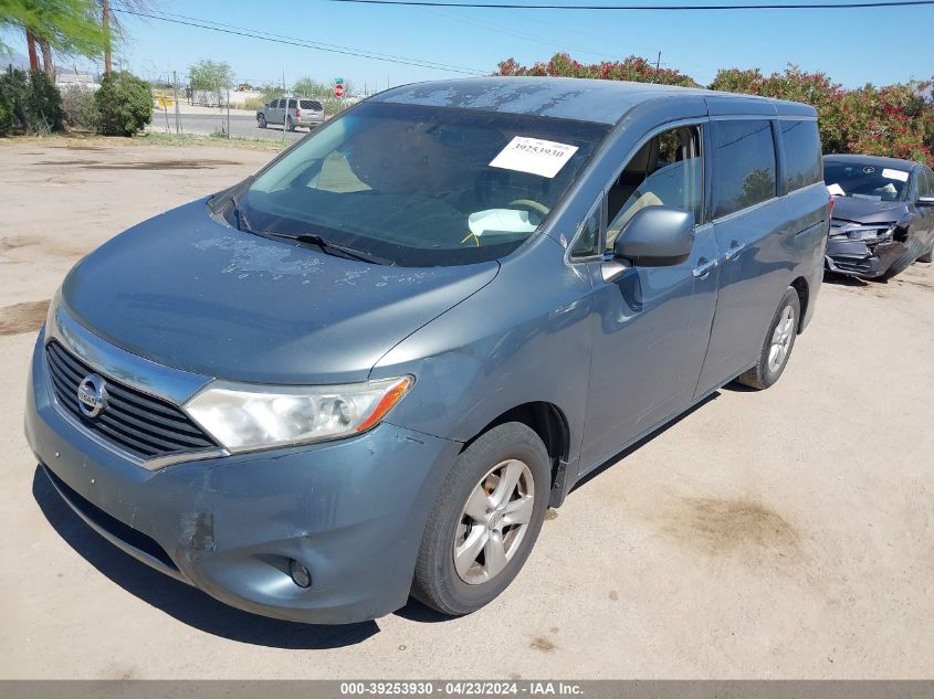 2012 Nissan Quest Sv VIN: JN8AE2KP3C9050942 Lot: 39253930