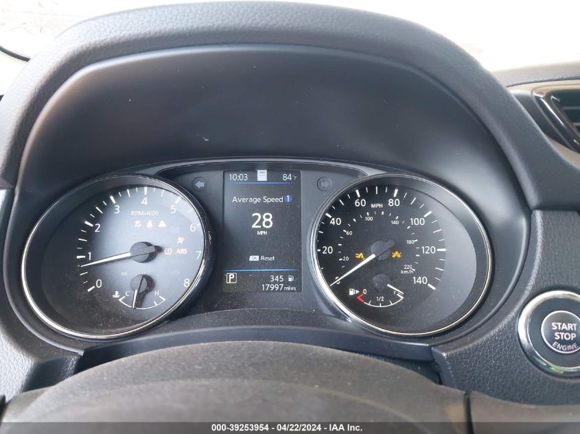 2022 Nissan Rogue Sport Sl Awd Xtronic Cvt VIN: JN1BJ1CW6NW498627 Lot: 39253954