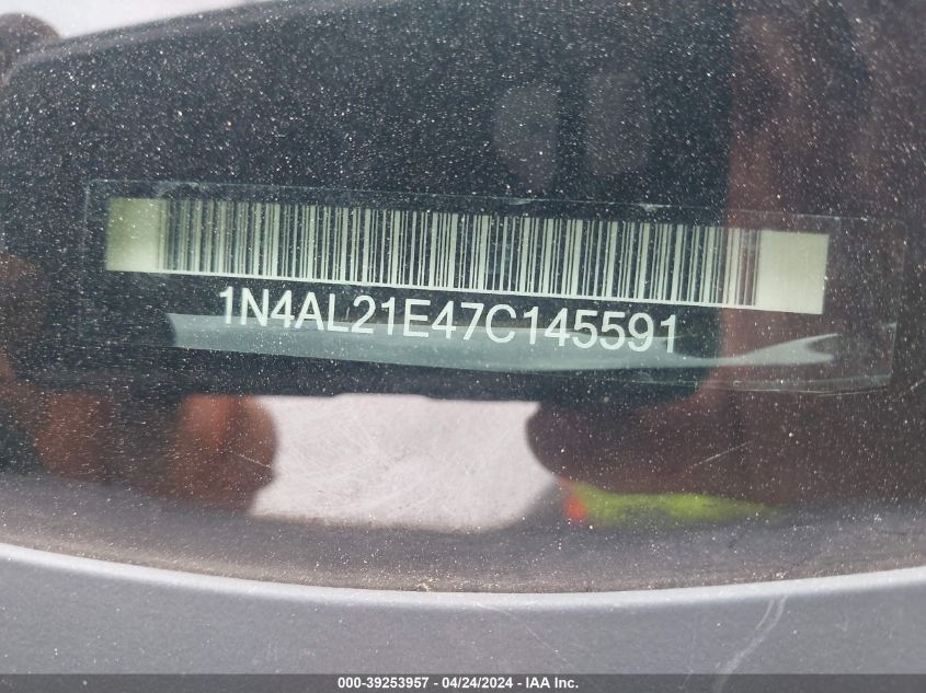 2007 Nissan Altima 2.5 S VIN: 1N4AL21E47C145591 Lot: 39253957