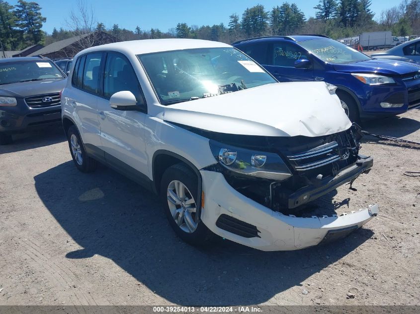 2013 VOLKSWAGEN TIGUAN S - WVGBV7AX3DW527401