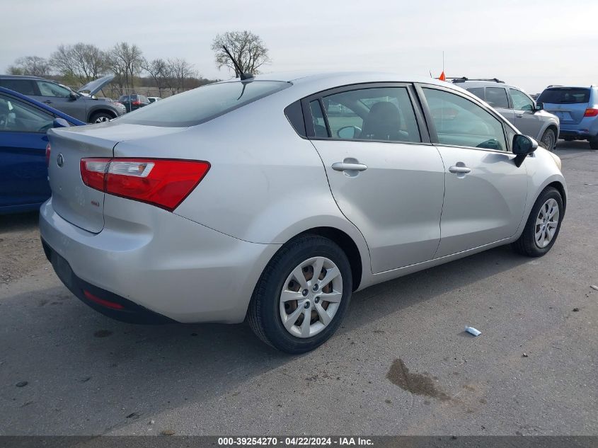 2013 Kia Rio Lx VIN: KNADM4A30D6252546 Lot: 39254270