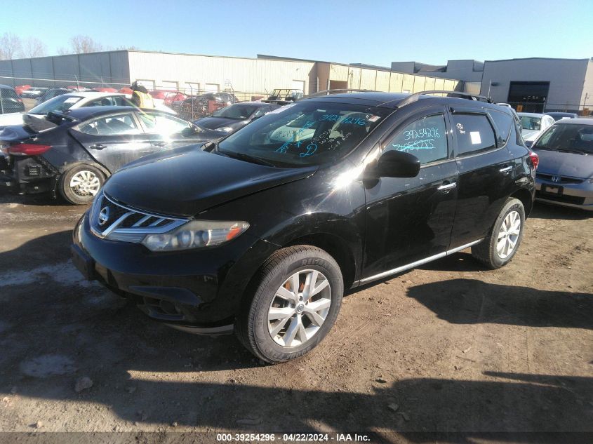 2011 Nissan Murano Sl VIN: JN8AZ1MW8BW176345 Lot: 39254296