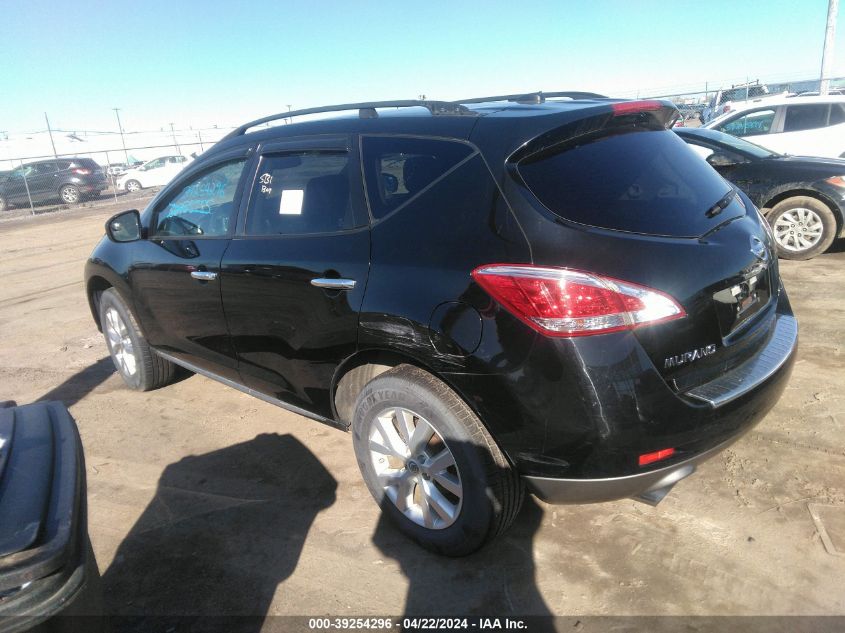 2011 Nissan Murano Sl VIN: JN8AZ1MW8BW176345 Lot: 39254296