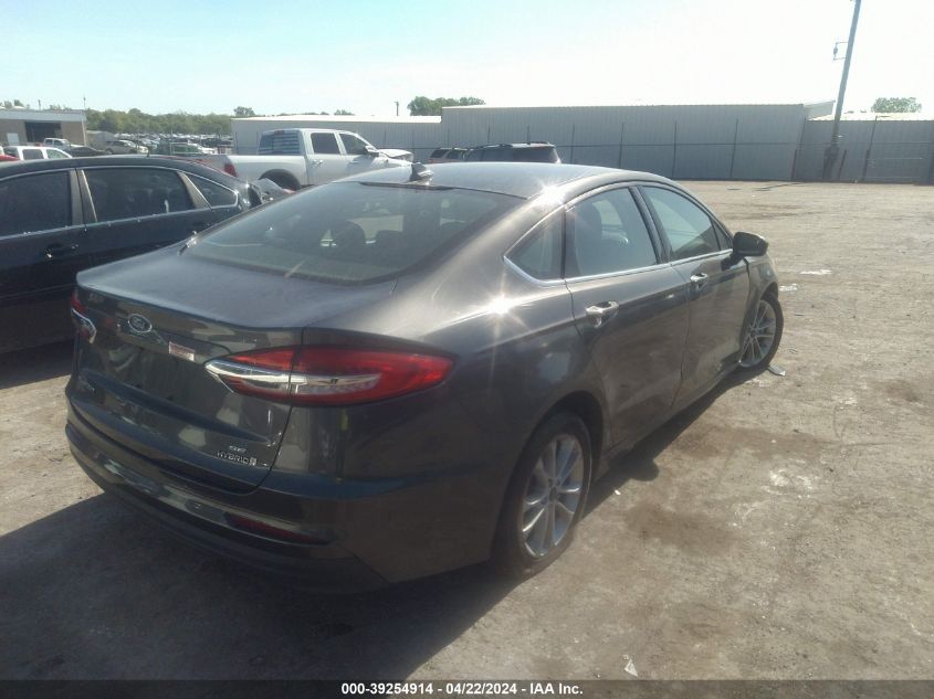 2019 Ford Fusion Hybrid Se VIN: 3FA6P0LU7KR143749 Lot: 39254914