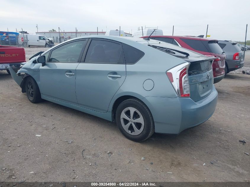 2014 Toyota Prius Three VIN: JTDKN3DU7E1822496 Lot: 39254980