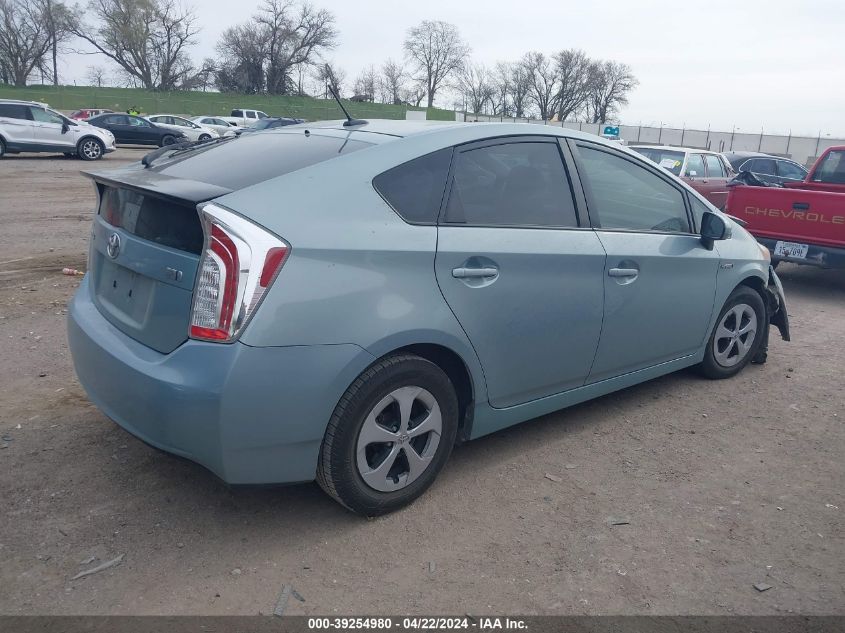 2014 Toyota Prius Three VIN: JTDKN3DU7E1822496 Lot: 39254980