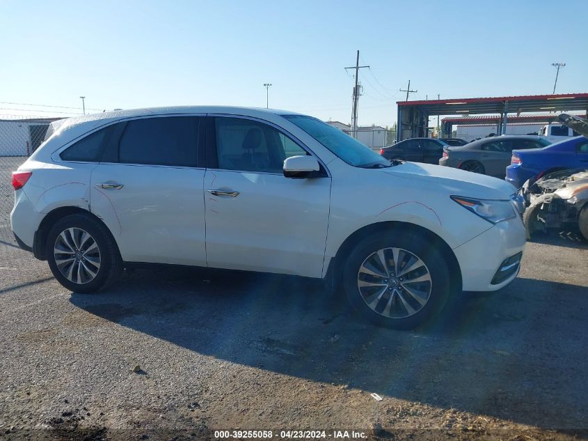 2015 Acura Mdx Technology Package VIN: 5FRYD3H44FB003024 Lot: 39255058