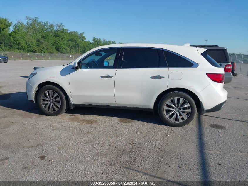 2015 Acura Mdx Technology Package VIN: 5FRYD3H44FB003024 Lot: 39255058