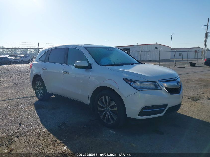 2015 Acura Mdx Technology Package VIN: 5FRYD3H44FB003024 Lot: 39255058