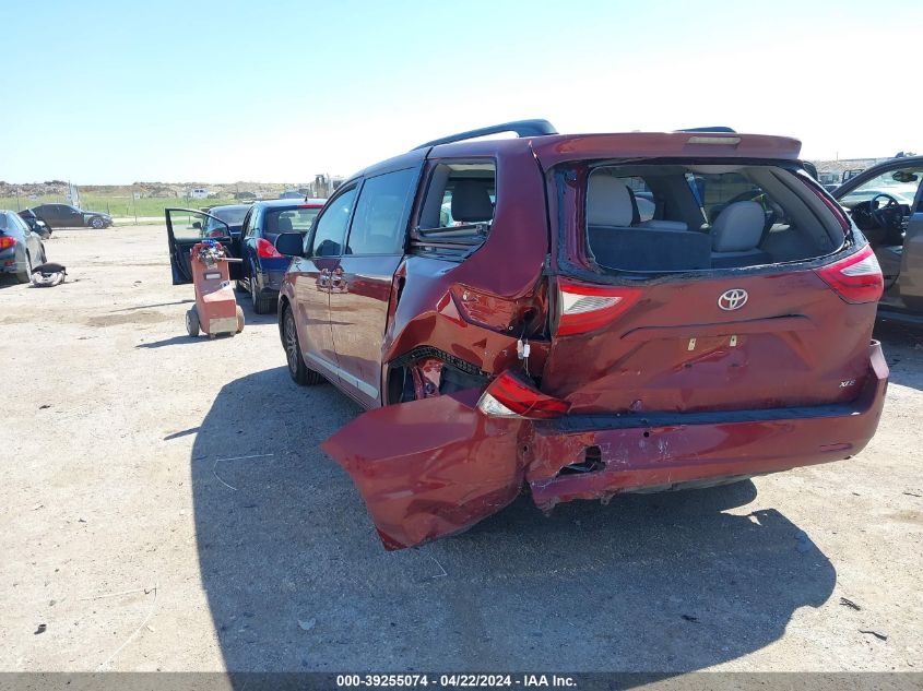 2017 Toyota Sienna Xle 8 Passenger VIN: 5TDYZ3DC0HS900596 Lot: 39255074