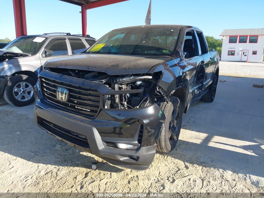 VIN 5FPYK3F8XNB026617 2022 HONDA RIDGELINE BLACK EDITION