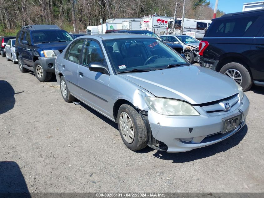 2004 Honda Civic Vp VIN: 2HGES16364H574208 Lot: 39255131