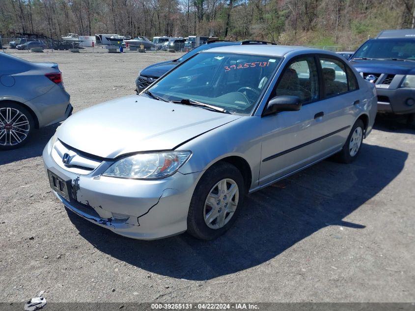 2004 Honda Civic Vp VIN: 2HGES16364H574208 Lot: 39255131