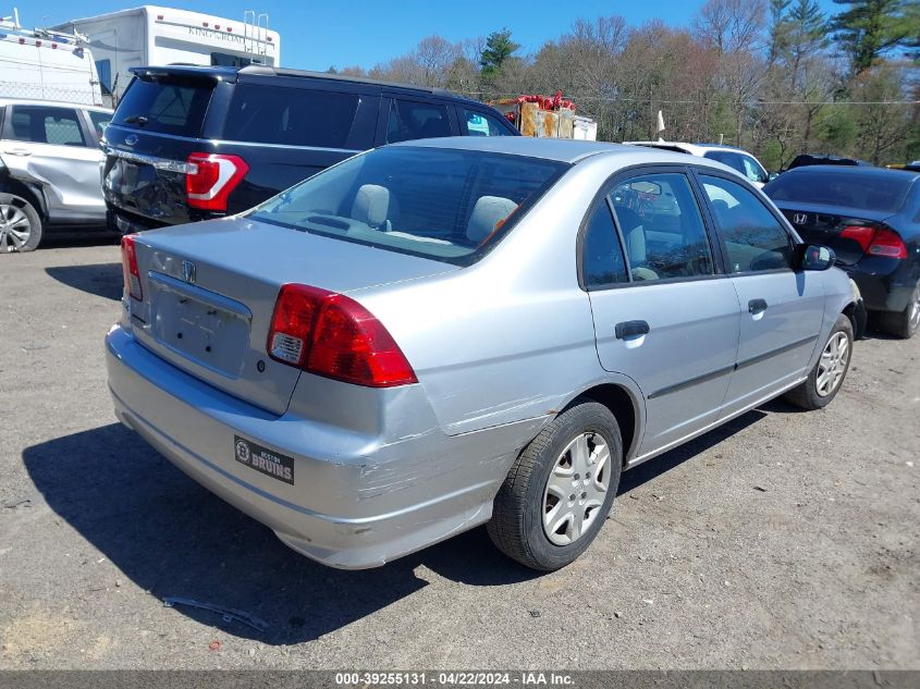 2004 Honda Civic Vp VIN: 2HGES16364H574208 Lot: 39255131