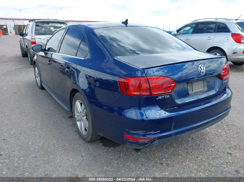 2013 Volkswagen Jetta Hybrid Sel VIN: 3VW637AJ4DM241593 Lot: 39255322