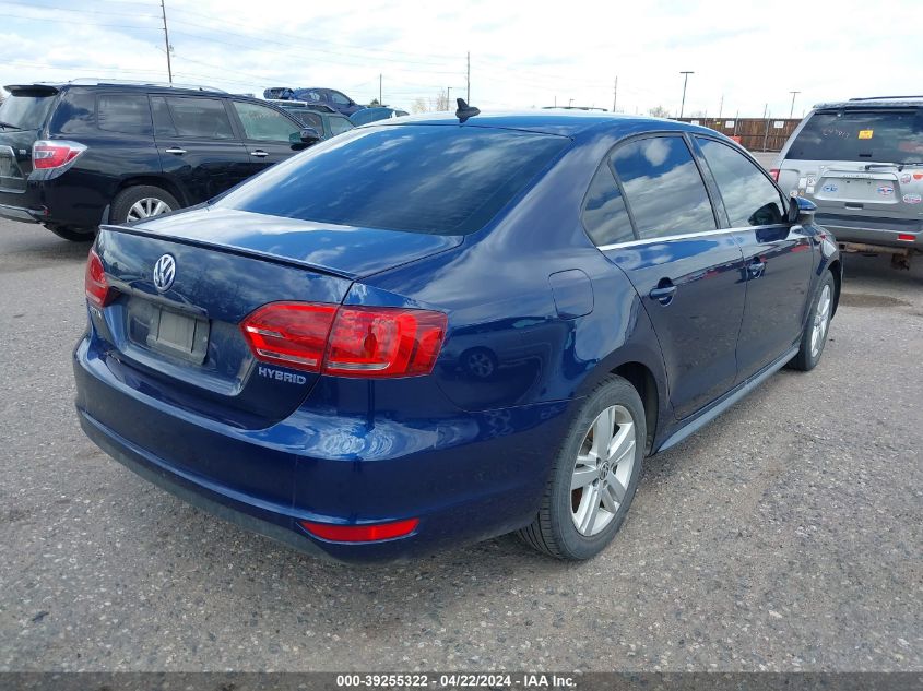 2013 Volkswagen Jetta Hybrid Sel VIN: 3VW637AJ4DM241593 Lot: 39255322