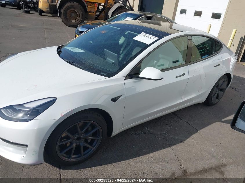 2021 Tesla Model 3 Standard Range Plus Rear-Wheel Drive VIN: 5YJ3E1EA7MF929664 Lot: 39255323