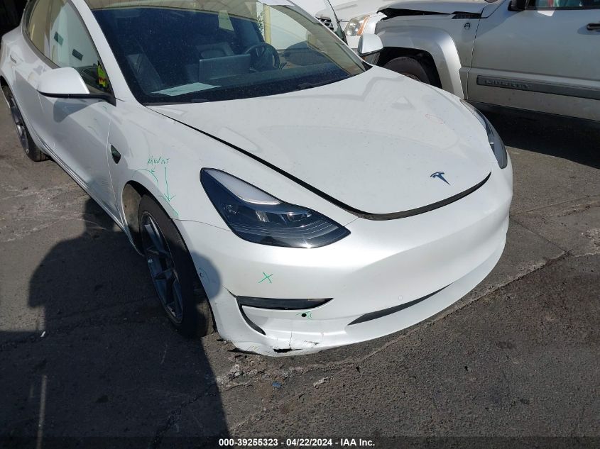 2021 Tesla Model 3 Standard Range Plus Rear-Wheel Drive VIN: 5YJ3E1EA7MF929664 Lot: 39255323