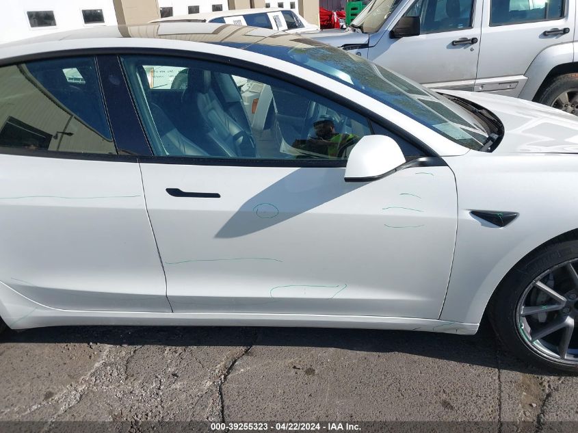 2021 Tesla Model 3 Standard Range Plus Rear-Wheel Drive VIN: 5YJ3E1EA7MF929664 Lot: 39255323