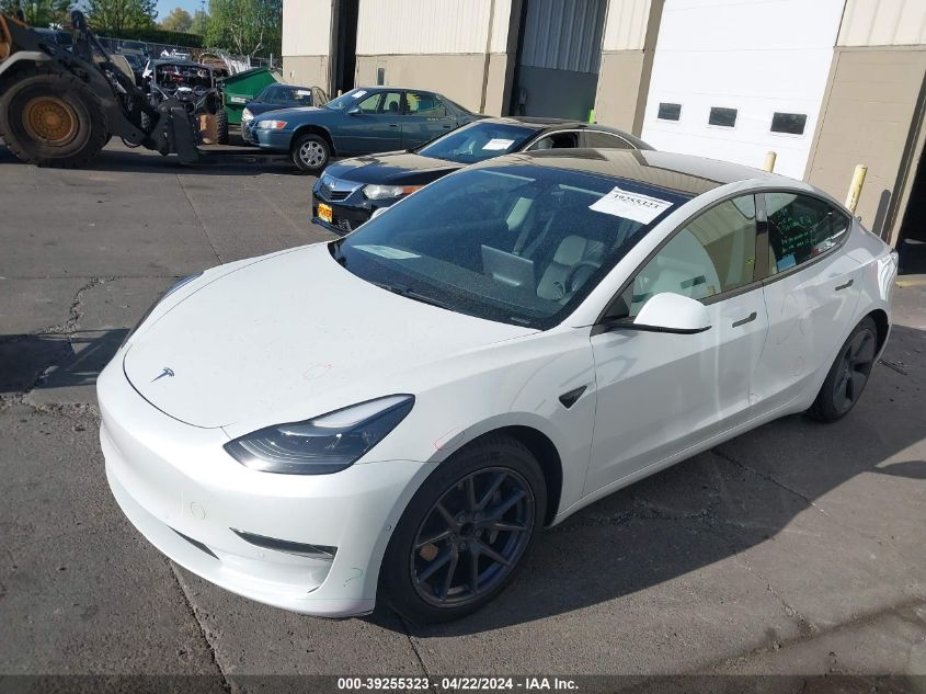 2021 Tesla Model 3 Standard Range Plus Rear-Wheel Drive VIN: 5YJ3E1EA7MF929664 Lot: 39255323