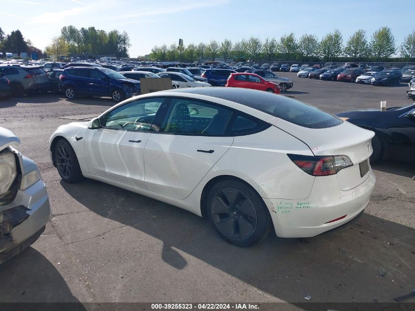 2021 Tesla Model 3 Standard Range Plus Rear-Wheel Drive VIN: 5YJ3E1EA7MF929664 Lot: 39255323