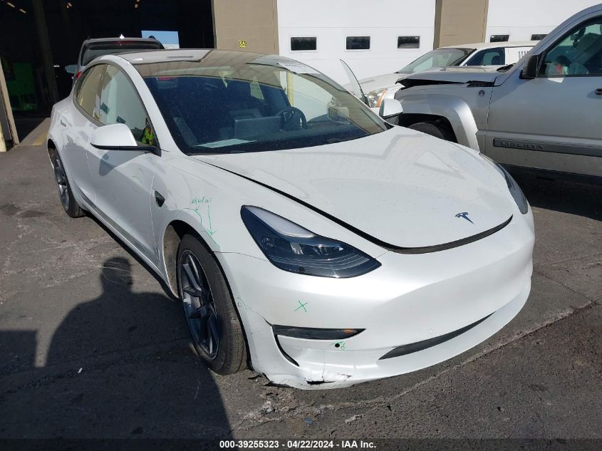 2021 Tesla Model 3 Standard Range Plus Rear-Wheel Drive VIN: 5YJ3E1EA7MF929664 Lot: 39255323