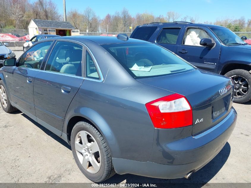 WAULT68E34A123148 | 2004 AUDI A4