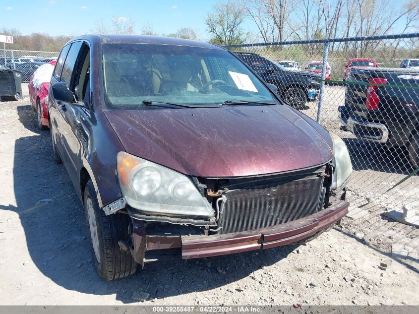 2009 Honda Odyssey Lx VIN: 5FNRL38229B002188 Lot: 39255487